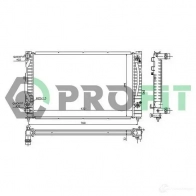 Радиатор охлаждения двигателя PROFIT pr0017a1 3847288 GC7L D