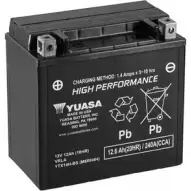 Аккумулятор 12.6 ач прямая 240 а 12 в agm high performance maintenance free 150x87x145 YUASA 3349112 Q1X8 9 0048493674445 YTX14HBS