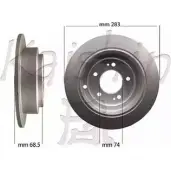 Тормозной диск KAISHIN 4W 40N CBR374 MEDEARF 3364613