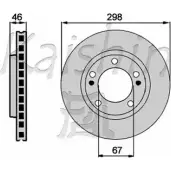Тормозной диск KAISHIN QV TTQ Y05JYK CBR480 SsangYong Korando (CK) 3 Кроссовер 2.0 e xDi 175 л.с. 2010 – 2025