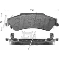 Тормозные колодки, дисковые, комплект KAISHIN 3364887 D10027 IYPZH4H J LKGNV0