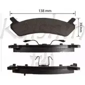 Тормозные колодки, дисковые, комплект KAISHIN D10137 3364945 47UN2X WBM2 22E