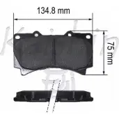Тормозные колодки, дисковые, комплект KAISHIN 3364950 I5KOYY D D10152 Y463S9