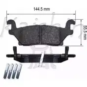 Тормозные колодки, дисковые, комплект KAISHIN 6Q DNY 3364951 V4OF5 D10153