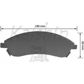 Тормозные колодки, дисковые, комплект KAISHIN D10163 SOT L0 HOYSQL 3364960