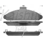 Тормозные колодки, дисковые, комплект KAISHIN 3365057 D1200 9CIBPS H N10DR0