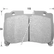 Тормозные колодки, дисковые, комплект KAISHIN D2136 XHS F0L 3365089 46L2AP