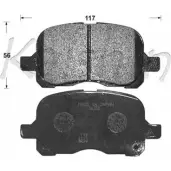 Тормозные колодки, дисковые, комплект KAISHIN D2216 KIEIIVE L SXEC81 3365100