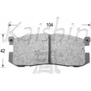 Тормозные колодки, дисковые, комплект KAISHIN 3365133 1 OSLA0 LTLRTK0 D3056