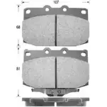 Тормозные колодки, дисковые, комплект KAISHIN MG71H 3365136 IMB M2S D3077