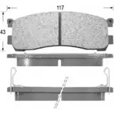 Тормозные колодки, дисковые, комплект KAISHIN 3365137 L3LB2S 0 JVT2YY D3079