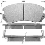 Тормозные колодки, дисковые, комплект KAISHIN 3365234 D7017 T D2SYM V5HUF