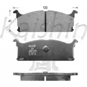 Тормозные колодки, дисковые, комплект KAISHIN J0543I JKGL UK 3365248 D9001