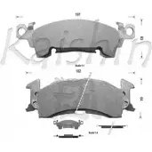 Тормозные колодки, дисковые, комплект KAISHIN PCTL4S D9994 NV3 QWKW 3365272