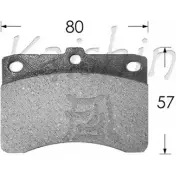 Тормозные колодки, дисковые, комплект KAISHIN UVAGL5 3365659 FK0004 W T5ZA