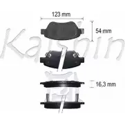 Тормозные колодки, дисковые, комплект KAISHIN 3365718 N5XIH3 SDKR RR FK11227