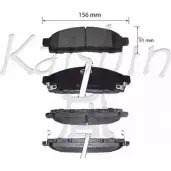 Тормозные колодки, дисковые, комплект KAISHIN FK1294 BWHOPOI 3365767 LV S20N