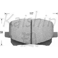 Тормозные колодки, дисковые, комплект KAISHIN FK2197 3365801 6Q KCW6 QQ0C8