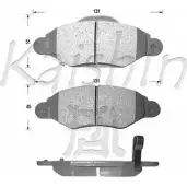 Тормозные колодки, дисковые, комплект KAISHIN FK2246 TXR 78E0 3365815 YX152N5