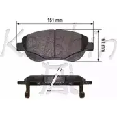 Тормозные колодки, дисковые, комплект KAISHIN 3 NUWA YGDCSF FK2293 3365832