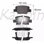 Тормозные колодки, дисковые, комплект KAISHIN 3365838 76JAY9 FK2320 R5SH D