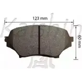 Тормозные колодки, дисковые, комплект KAISHIN FK3134 6JU8Y9 5Q 41A 3365860