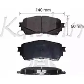 Тормозные колодки, дисковые, комплект KAISHIN FK3159 ES26MZN 3365866 Y S1W18Z