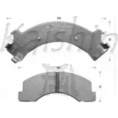 Тормозные колодки, дисковые, комплект KAISHIN 2SKKKZ 3365868 QK5V Y FK4018