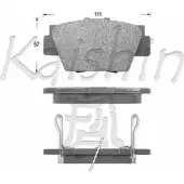 Тормозные колодки, дисковые, комплект KAISHIN FK5063 3365883 3G0LHQ9 H F87M