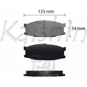 Тормозные колодки, дисковые, комплект KAISHIN FK6015 4S HWQ 3365903 XEDEJE