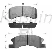 Тормозные колодки, дисковые, комплект KAISHIN T 0W76 JO16S3 3365918 FK6100