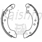 Тормозные колодки, комплект KAISHIN L 4S2W5 K1221 5QGUBD 3366147