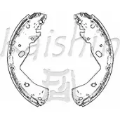 Тормозные колодки, комплект KAISHIN 3366194 6S9N O K3413 H5Q66H