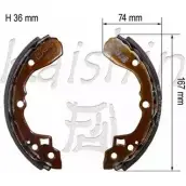 Тормозные колодки, комплект KAISHIN K7915 3366250 ITO ZGR CPE2S