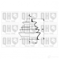 Пыльник шруса, ремкомплект QUINTON HAZELL 1 X2X1 674828 5016593078918 qjb124