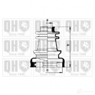 Пыльник шруса, ремкомплект QUINTON HAZELL 675024 5016593305977 AV VFNMW qjb273
