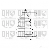 Пыльник шруса, ремкомплект QUINTON HAZELL qjb2752 5050438063073 8X7 T76 Opel Corsa (C) 3 Хэтчбек 1.4 Twinport (F08. F68) 90 л.с. 2003 – 2009