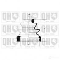 Пыльник шруса, ремкомплект QUINTON HAZELL 5050438092769 674616 YJ79 68J qjb1027