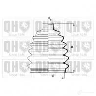 Пыльник шруса, ремкомплект QUINTON HAZELL qjb2715 CEGS9 4V Peugeot 306 1 (7E, N3, N5) Универсал 1.9 D 68 л.с. 1997 – 2002 5050438063028