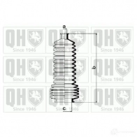 Пыльник рулевой рейки QUINTON HAZELL 5016593954984 BTJ6M3 Y Renault Megane (KA) 1 Универсал 1.8 16V (KA0S. KA12. KA1A. KA1M. KA1R) 115 л.с. 2001 – 2003 qg1680