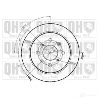 Тормозной диск QUINTON HAZELL Honda Fit 2 (GD, GE) Хэтчбек 1.2 i-DSI (GD5, GE2) 78 л.с. 2002 – 2007 6O6WYKW BDC47 46P bdc4746