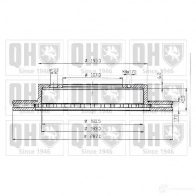 Тормозной диск QUINTON HAZELL Suzuki Vitara (FT, GT, ET) 2 Кроссовер 1.6 i 16V AWD (ET. TA02. SE416) 97 л.с. 1990 – 1998 bdc4667 KV3O8 BDC466 7P