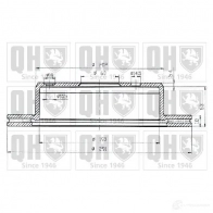 Тормозной диск QUINTON HAZELL BDC392 5P N105IH bdc3925 646571