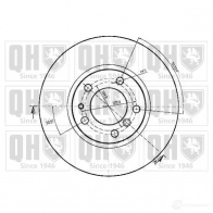 Тормозной диск QUINTON HAZELL 646393 BDC 3645P bdc3645 BSZDAM0 - Изображение 1