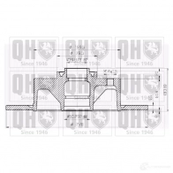 Тормозной диск QUINTON HAZELL 646094 bdc1029 BDC102 9P 8VVOV4M - Изображение 1