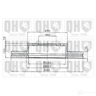 Тормозной диск QUINTON HAZELL BDC381 1P MWHE8 646516 bdc3811 - Изображение 1