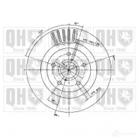 Тормозной диск QUINTON HAZELL bdc4857 BDC48 57P A7GBOEV 646962 - Изображение 2