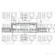 Тормозной диск QUINTON HAZELL D2NH8Q 646306 BDC351 7P bdc3517