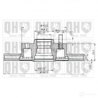 Тормозной диск QUINTON HAZELL bdc3458 BDC3458 P 646270 YSMHZB7 - Изображение 1
