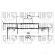 Тормозной диск QUINTON HAZELL 647076 bdc5084 BDC50 84P M41PLJ2